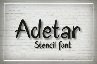 Adetar Stencil: A Modern Font for Bold Branding