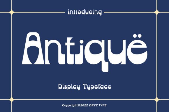 Antique: A Retro Font for Bold, Nostalgic Branding
