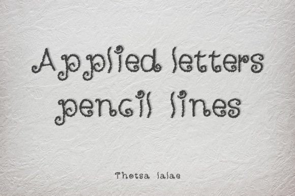 Applied Letters: A Handcrafted Typeface with Vintage Soul