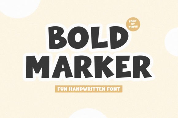 Bold Marker: A Handwritten Font with Personality and Purpose