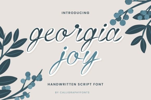 Georgia Joy: A Script Font with European Elegance