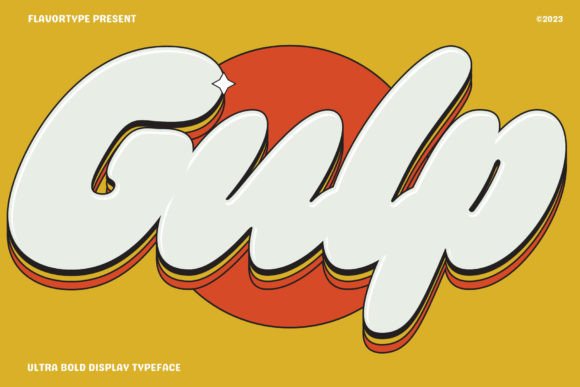 Gulp: A Chunky Display Font That Brings Joy to Your Projects