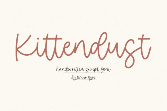 Kittendust: A Handwritten Font That Feels Like a Signature