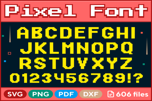 Pixel Font SVG PNG PDF DXF: A Complete Design Toolkit