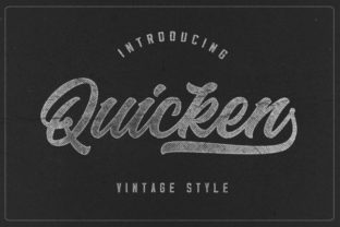 Quicken: A Handwritten Font with a Retro Soul