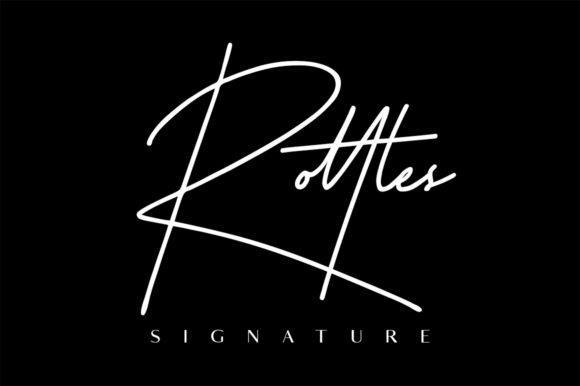Rottles Signature: A Dynamic Duo Font for Modern Creators